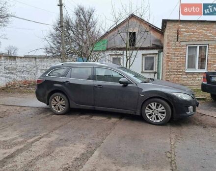 Черный Мазда 6, объемом двигателя 2.2 л и пробегом 325 тыс. км за 7000 $, фото 1 на Automoto.ua