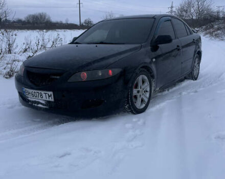 Черный Мазда 6, объемом двигателя 2 л и пробегом 450 тыс. км за 3000 $, фото 1 на Automoto.ua