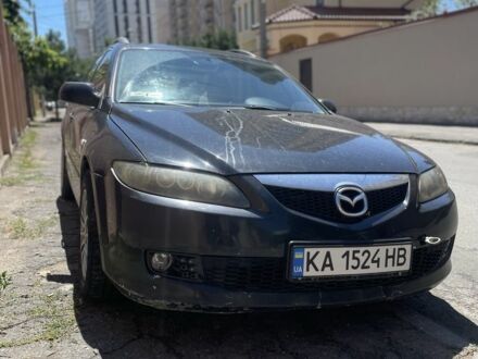 Чорний Мазда 6, об'ємом двигуна 2 л та пробігом 180 тис. км за 2004 $, фото 1 на Automoto.ua