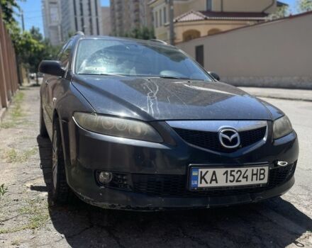 Чорний Мазда 6, об'ємом двигуна 2 л та пробігом 180 тис. км за 2004 $, фото 1 на Automoto.ua