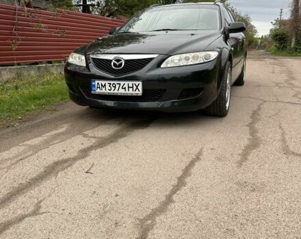 Черный Мазда 6, объемом двигателя 2 л и пробегом 200 тыс. км за 3899 $, фото 1 на Automoto.ua