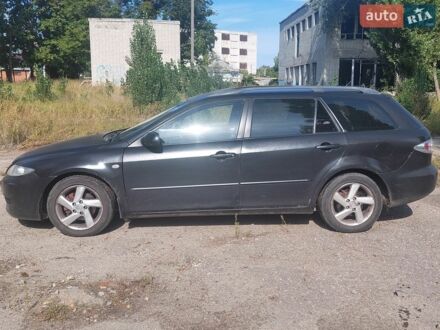 Черный Мазда 6, объемом двигателя 2 л и пробегом 370 тыс. км за 3000 $, фото 1 на Automoto.ua