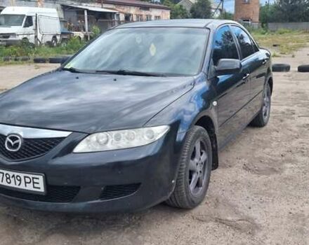 Черный Мазда 6, объемом двигателя 2 л и пробегом 314 тыс. км за 4350 $, фото 1 на Automoto.ua