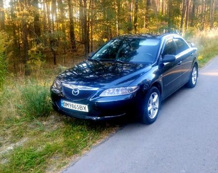 Черный Мазда 6, объемом двигателя 2 л и пробегом 235 тыс. км за 3600 $, фото 1 на Automoto.ua