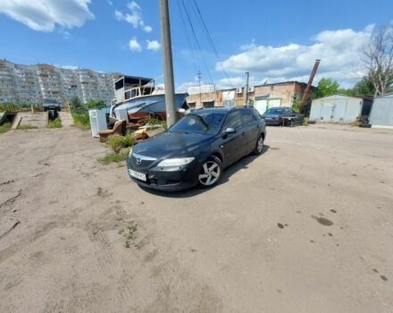Черный Мазда 6, объемом двигателя 2 л и пробегом 200 тыс. км за 1100 $, фото 1 на Automoto.ua