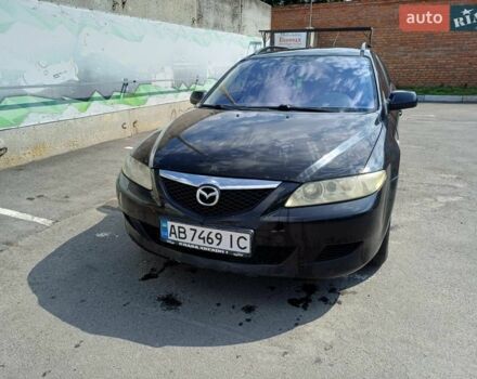 Черный Мазда 6, объемом двигателя 2 л и пробегом 345 тыс. км за 3350 $, фото 1 на Automoto.ua