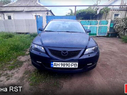 Черный Мазда 6, объемом двигателя 2 л и пробегом 220 тыс. км за 5000 $, фото 1 на Automoto.ua