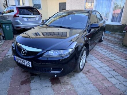 Черный Мазда 6, объемом двигателя 2 л и пробегом 306 тыс. км за 3650 $, фото 1 на Automoto.ua