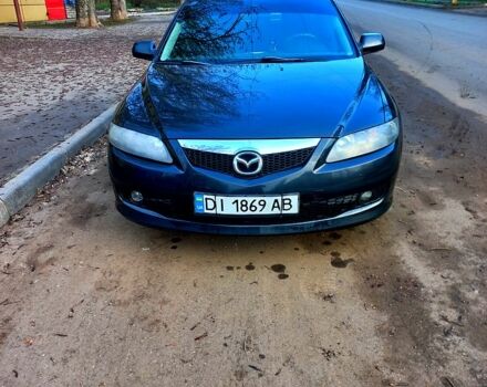 Черный Мазда 6, объемом двигателя 1.8 л и пробегом 220 тыс. км за 4950 $, фото 1 на Automoto.ua