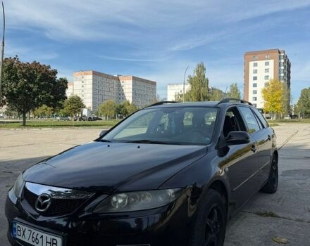 Черный Мазда 6, объемом двигателя 2 л и пробегом 297 тыс. км за 5100 $, фото 1 на Automoto.ua