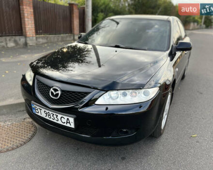 Черный Мазда 6, объемом двигателя 2 л и пробегом 333 тыс. км за 4500 $, фото 1 на Automoto.ua