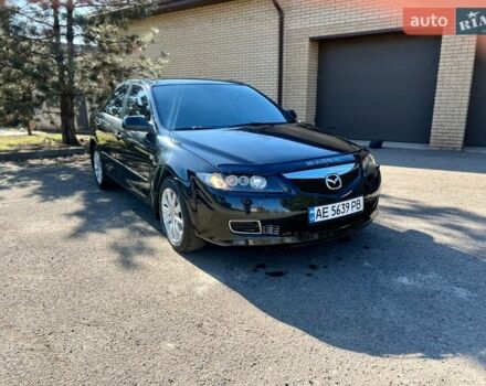 Черный Мазда 6, объемом двигателя 2 л и пробегом 225 тыс. км за 4750 $, фото 1 на Automoto.ua