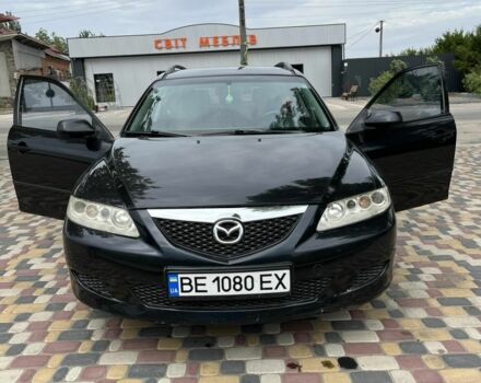 Черный Мазда 6, объемом двигателя 2 л и пробегом 308 тыс. км за 5602 $, фото 1 на Automoto.ua