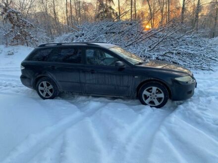 Черный Мазда 6, объемом двигателя 2 л и пробегом 236 тыс. км за 1700 $, фото 1 на Automoto.ua