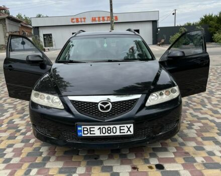 Черный Мазда 6, объемом двигателя 2 л и пробегом 307 тыс. км за 6000 $, фото 1 на Automoto.ua