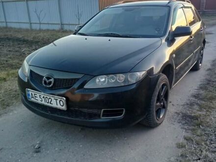 Черный Мазда 6, объемом двигателя 2 л и пробегом 298 тыс. км за 4300 $, фото 1 на Automoto.ua