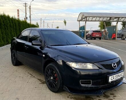 Черный Мазда 6, объемом двигателя 2 л и пробегом 320 тыс. км за 5350 $, фото 1 на Automoto.ua