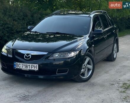 Черный Мазда 6, объемом двигателя 2 л и пробегом 350 тыс. км за 2900 $, фото 1 на Automoto.ua