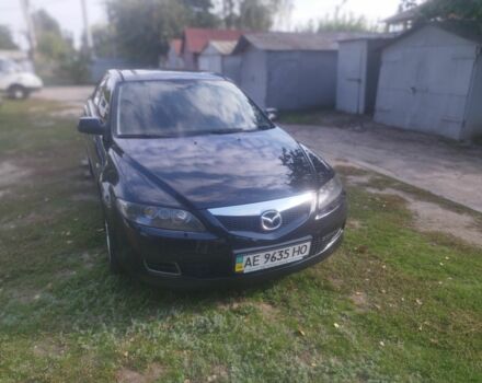 Черный Мазда 6, объемом двигателя 2 л и пробегом 213 тыс. км за 4693 $, фото 1 на Automoto.ua