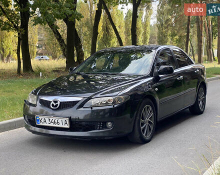 Черный Мазда 6, объемом двигателя 2 л и пробегом 329 тыс. км за 4400 $, фото 1 на Automoto.ua