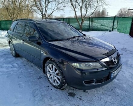Черный Мазда 6, объемом двигателя 2.3 л и пробегом 217 тыс. км за 5500 $, фото 1 на Automoto.ua