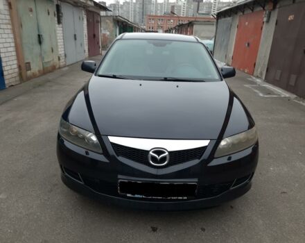 Черный Мазда 6, объемом двигателя 2 л и пробегом 149 тыс. км за 6700 $, фото 1 на Automoto.ua
