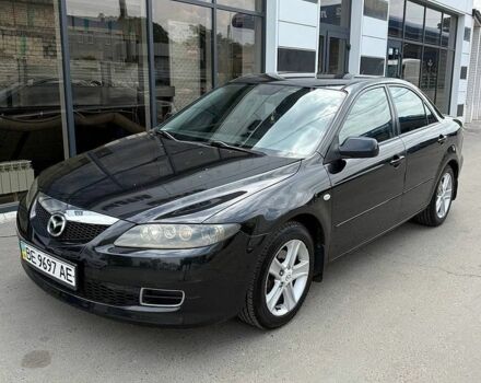 Черный Мазда 6, объемом двигателя 2 л и пробегом 280 тыс. км за 4900 $, фото 1 на Automoto.ua