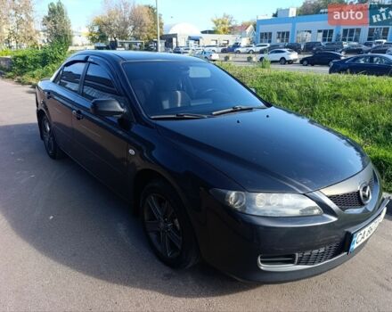 Черный Мазда 6, объемом двигателя 2 л и пробегом 254 тыс. км за 4800 $, фото 1 на Automoto.ua