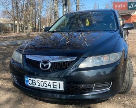 Черный Мазда 6, объемом двигателя 1.8 л и пробегом 238 тыс. км за 4650 $, фото 1 на Automoto.ua