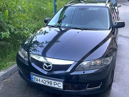 Черный Мазда 6, объемом двигателя 2 л и пробегом 310 тыс. км за 3600 $, фото 1 на Automoto.ua