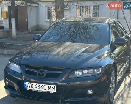 Черный Мазда 6, объемом двигателя 2.26 л и пробегом 208 тыс. км за 5500 $, фото 1 на Automoto.ua