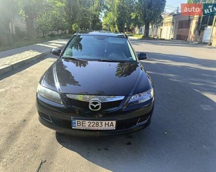 Черный Мазда 6, объемом двигателя 1.99 л и пробегом 277 тыс. км за 5200 $, фото 1 на Automoto.ua