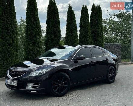 Черный Мазда 6, объемом двигателя 2 л и пробегом 280 тыс. км за 6550 $, фото 1 на Automoto.ua