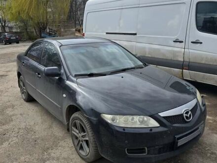 Черный Мазда 6, объемом двигателя 2 л и пробегом 240 тыс. км за 4300 $, фото 1 на Automoto.ua