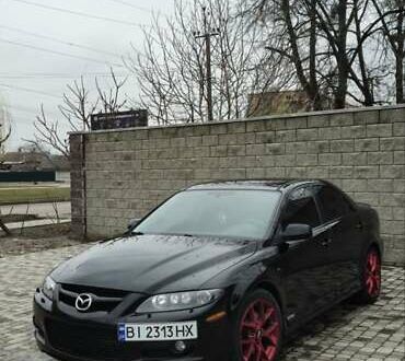 Черный Мазда 6, объемом двигателя 2.3 л и пробегом 270 тыс. км за 8000 $, фото 1 на Automoto.ua