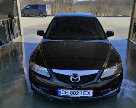 Черный Мазда 6, объемом двигателя 2 л и пробегом 237 тыс. км за 5800 $, фото 1 на Automoto.ua