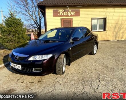 Черный Мазда 6, объемом двигателя 2 л и пробегом 225 тыс. км за 4900 $, фото 1 на Automoto.ua