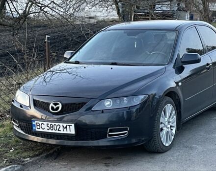 Черный Мазда 6, объемом двигателя 2 л и пробегом 264 тыс. км за 5200 $, фото 1 на Automoto.ua