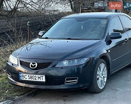 Черный Мазда 6, объемом двигателя 2 л и пробегом 264 тыс. км за 5400 $, фото 1 на Automoto.ua