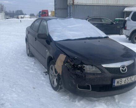 Черный Мазда 6, объемом двигателя 2 л и пробегом 210 тыс. км за 2450 $, фото 1 на Automoto.ua