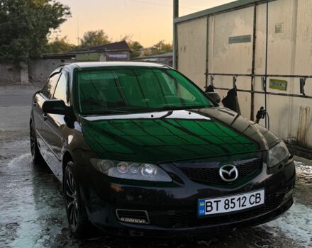 Черный Мазда 6, объемом двигателя 2 л и пробегом 277 тыс. км за 4500 $, фото 1 на Automoto.ua