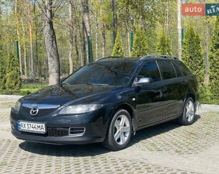 Черный Мазда 6, объемом двигателя 2 л и пробегом 152 тыс. км за 5400 $, фото 1 на Automoto.ua