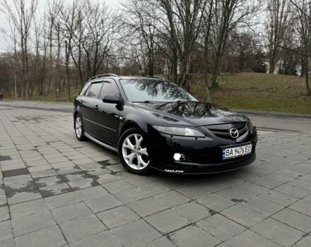 Черный Мазда 6, объемом двигателя 2 л и пробегом 320 тыс. км за 6000 $, фото 1 на Automoto.ua