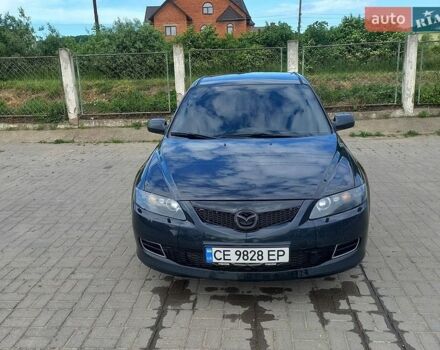 Черный Мазда 6, объемом двигателя 2 л и пробегом 206 тыс. км за 4500 $, фото 1 на Automoto.ua