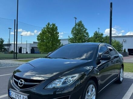 Черный Мазда 6, объемом двигателя 2 л и пробегом 225 тыс. км за 7300 $, фото 1 на Automoto.ua