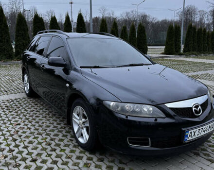 Черный Мазда 6, объемом двигателя 2 л и пробегом 140 тыс. км за 5200 $, фото 1 на Automoto.ua