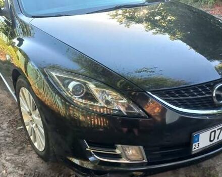 Черный Мазда 6, объемом двигателя 2 л и пробегом 226 тыс. км за 7000 $, фото 1 на Automoto.ua