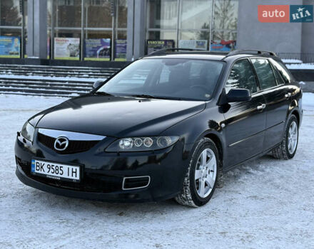 Черный Мазда 6, объемом двигателя 2 л и пробегом 250 тыс. км за 3300 $, фото 1 на Automoto.ua