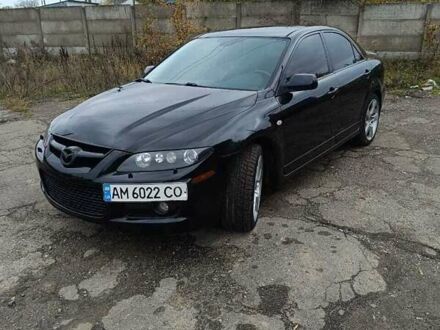 Черный Мазда 6, объемом двигателя 2.26 л и пробегом 133 тыс. км за 5500 $, фото 1 на Automoto.ua