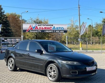Черный Мазда 6, объемом двигателя 1.8 л и пробегом 214 тыс. км за 5419 $, фото 1 на Automoto.ua